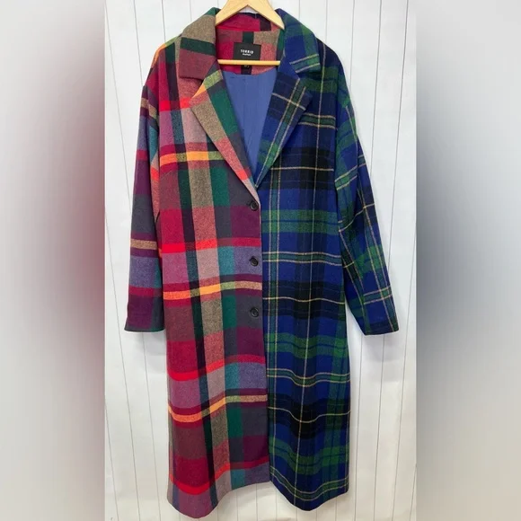 TORRID - Dual Plaid Wool Coat - 3XL - Picture 4 of 10